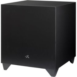 MartinLogan - Dynamo 1600X 15" 1800W Sealed, Powered Subwoofer, with Sub Control App and Wireless Ready - Satin Black - Front_Zoom