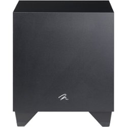 MartinLogan - Dynamo 400 8" 150W Ported, Compact, Powered Subwoofer - Satin Black - Front_Zoom