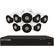Front. Night Owl - 8-Channel, 8-Camera Indoor/Outdoor Wired 4k 2TB NVR Surveillance System - Black/White.