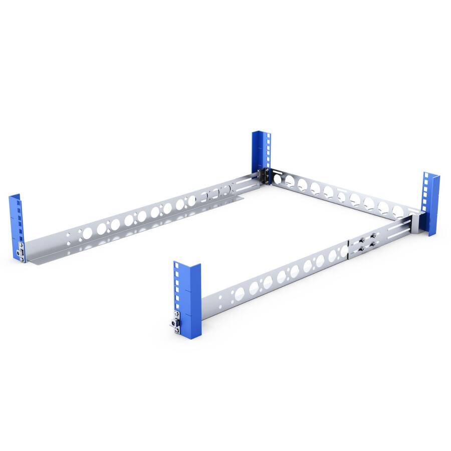 Circle Rebar Rack RackSolutions 1U Wide Equipment Universal Rail 24in Depth with Wirebar ...