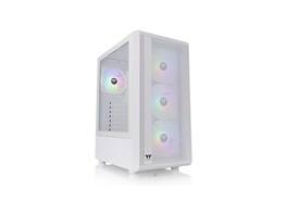 Thermaltake - S200 Plus TG ARGB Snow ATX Mid Tower Chassis with 120mm ARGB Fan - Snow