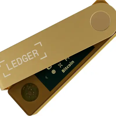 Ledger Nano X Crypto Hardware Wallet Bluetooth Gold NX Gold - Best Buy