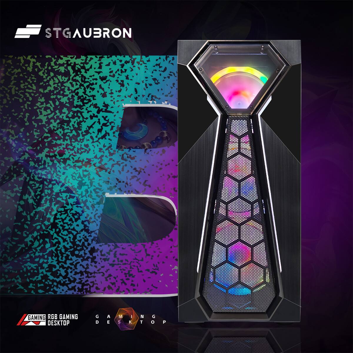 STGAUBRON

GAMING RGB GAMING DESKTOP