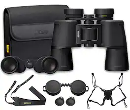 Nikon - 8x42 Action Binoculars Waterproof Birding Wildlife Optics Bundle