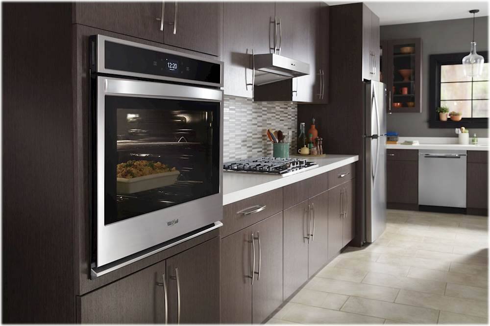 Alt View 16. Whirlpool - 30" Built-In Single Electric Wall Oven - Stainless Steel.