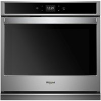 Whirlpool - 27" Built-In Single Electric Wall Oven - Stainless steel - Front_Zoom