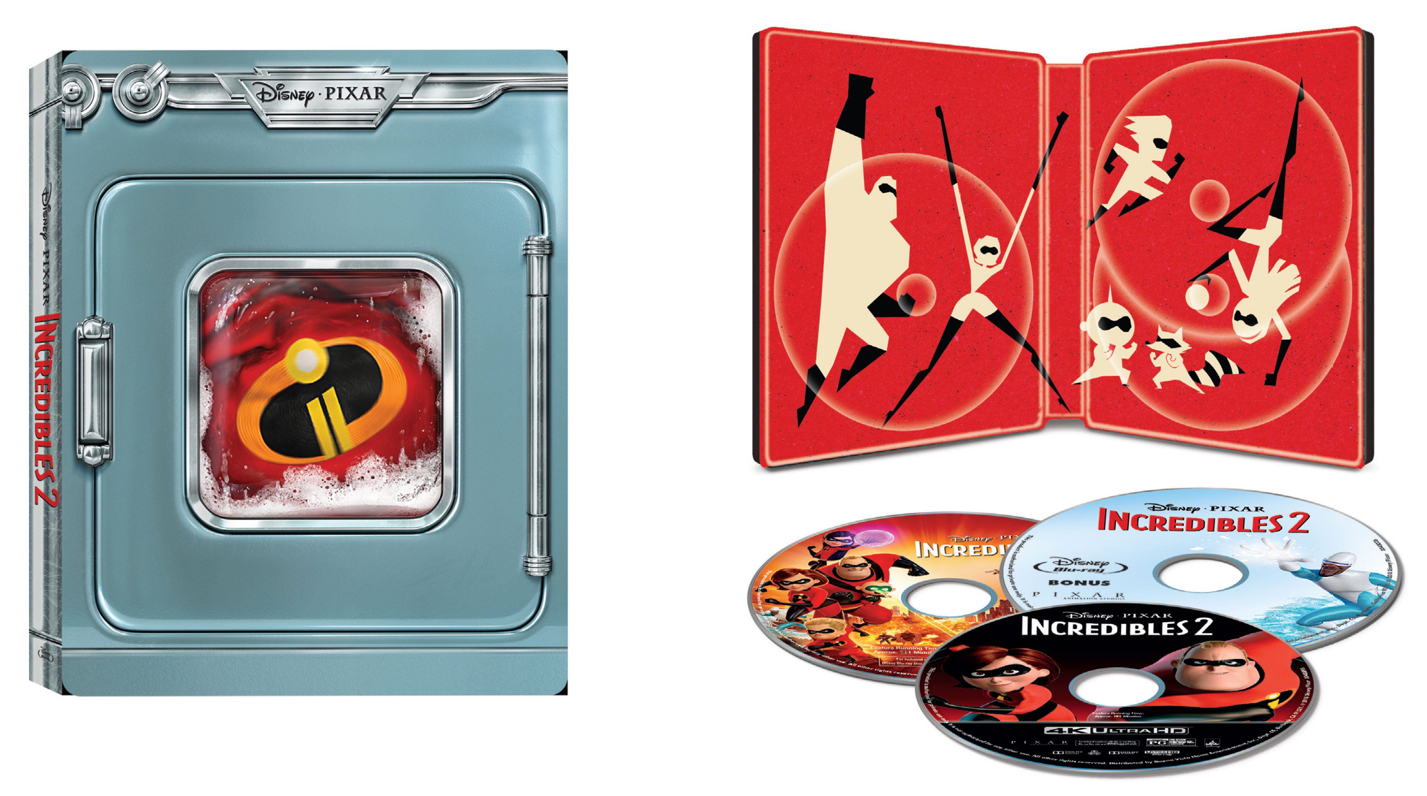 Los Increibles Disney Pixar Pelicula 4k Uhd + Blu Ray
