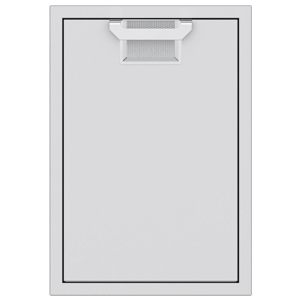 Angle. Hestan - Aspire AEDR Series 20" Built-In Trash Storage Drawer - Steeletto.