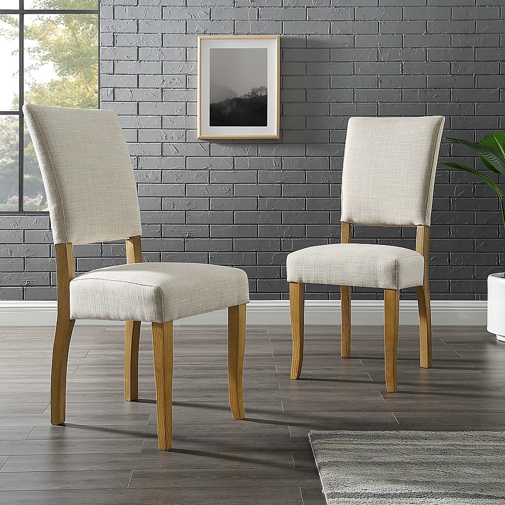 Open back discount upholstered dining chair