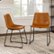 Alt View 13. Walker Edison - 18" Industrial Faux Leather Dining Chairs (Set of 2) - Whiskey Brown.