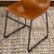 Alt View 14. Walker Edison - 18" Industrial Faux Leather Dining Chairs (Set of 2) - Whiskey Brown.
