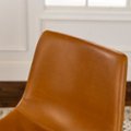 Alt View 16. Walker Edison - 18" Industrial Faux Leather Dining Chairs (Set of 2) - Whiskey Brown.