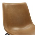 Alt View 17. Walker Edison - 18" Industrial Faux Leather Dining Chairs (Set of 2) - Whiskey Brown.
