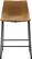 Alt View 12. Walker Edison - Industrial Faux Leather Counter Stool (Set of 2) - Whiskey Brown.