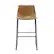Angle. Walker Edison - Industrial Faux Leather Barstool (Set of 2) - Whiskey Brown.
