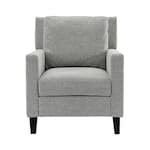 Best Buy: Walker Edison Linen And 100% Polyester Accent Chair Gray ...