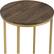 Alt View 14. Walker Edison - Modern Glam Side Table - Dark Walnut & Gold.