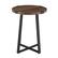 Front. Walker Edison - Urban Industrial Side Table - Dark Walnut.