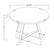 Alt View 14. Walker Edison - Round Rustic Coffee Table - Dark Walnut.