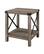 Left. Walker Edison - Farmhouse Metal Accent Side Table - Gray Wash.