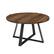 Left. Walker Edison - Round Rustic Coffee Table - Rustic Oak.