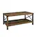 Angle. Walker Edison - Rustic Farmhouse Wood Coffee Table - Rustic Oak.