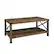 Left. Walker Edison - Rustic Farmhouse Wood Coffee Table - Rustic Oak.