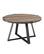 Angle. Walker Edison - Round Rustic Coffee Table - Gray Wash.