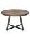 Front. Walker Edison - Round Rustic Coffee Table - Gray Wash.