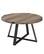 Left. Walker Edison - Round Rustic Coffee Table - Gray Wash.