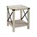 Left. Walker Edison - Farmhouse Metal Accent Side Table - White Oak.