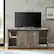 Alt View 11. Walker Edison - 58" Modern Farmhouse Sliding Door TV Stand for Most TVs up to 65" - Grey Wash.