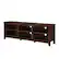 Left. Walker Edison - Modern 70" Open 6 Cubby Storage TV Stand for TVs up to 80" - Dark Walnut.