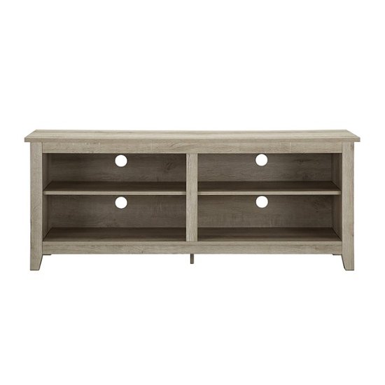Walker Edison Modern Wood Open Storage TV Stand for Most TVs up to 65 ...