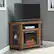 Alt View 13. Walker Edison - Glass Two Door Corner Fireplace TV Stand for Most TVs up to 55" - Rustic Oak.