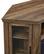 Alt View 3. Walker Edison - Glass Two Door Corner Fireplace TV Stand for Most TVs up to 55" - Rustic Oak.