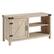 Angle. Walker Edison - Rustic Barndoor TV Cabinet for Most Flat-Panel TVs Up to 48" - White Oak.