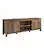 Angle. Walker Edison - 70" Modern Farmhouse Simple Grooved Door TV Stand for most TVs up to 80" - Rustic Oak.
