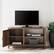 Alt View 12. Walker Edison - 44" Rustic Barndoor TV Cabinet for Most Flat-Panel TVs Up to 50" - Rustic Oak.