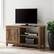 Alt View 13. Walker Edison - 44" Rustic Barndoor TV Cabinet for Most Flat-Panel TVs Up to 50" - Rustic Oak.