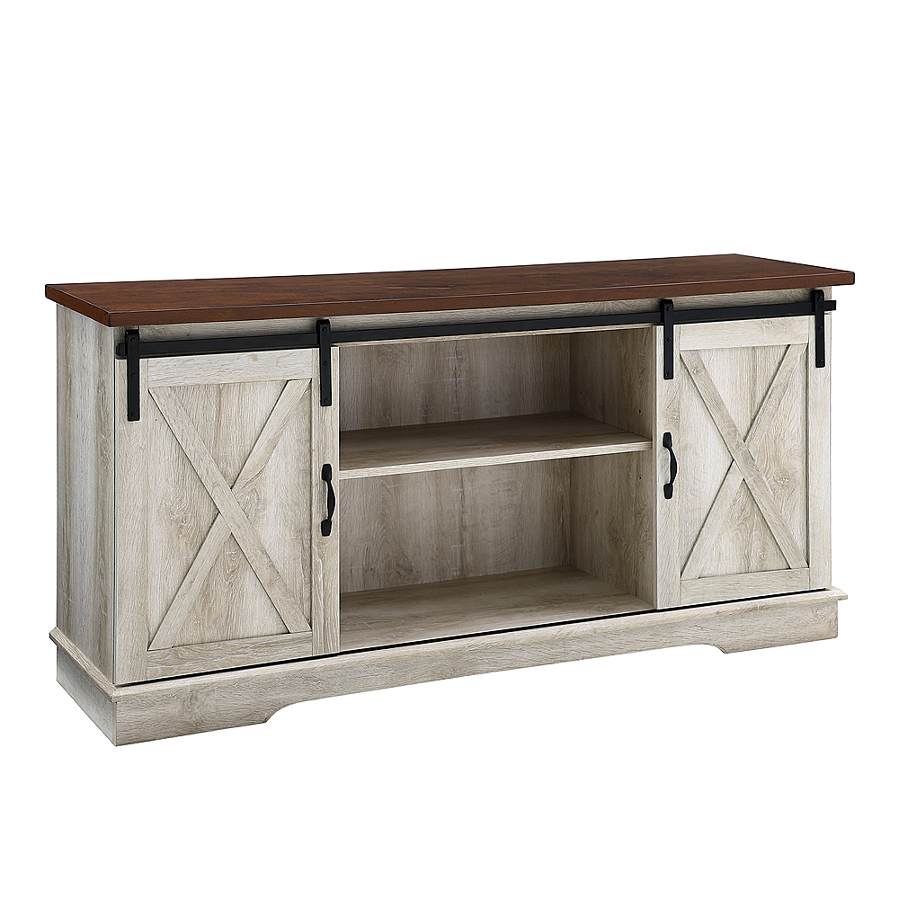 white rustic tv stand 75 inch