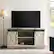 Alt View 13. Walker Edison - 58" Modern Farmhouse Sliding Door TV Stand for Most TVs up to 65" - Rustic White Brown.