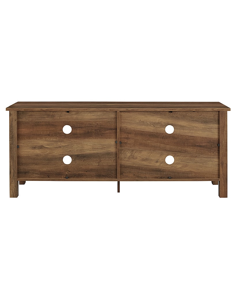 Alt View 2. Walker Edison - Modern 58" Wood Open Storage TV Stand for Most TVs up to 65" - Rustic Oak.