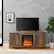 Alt View 11. Walker Edison - 58" Modern Farmhouse Barndoor Fireplace TV Stand for Most TVs up to 65" - Rustic Oak.