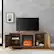 Alt View 12. Walker Edison - 58" Modern Farmhouse Barndoor Fireplace TV Stand for Most TVs up to 65" - Rustic Oak.