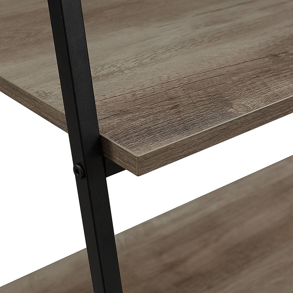 Best Buy Walker Edison 72" Industrial Ladder 5Shelf Bookcase Grey