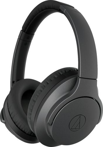 Audio-Technica - QuietPoint ATH-ANC700BT Wireless Noise Cancelling Over-the-Ear Headphones - Black