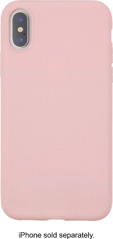 insignia - soft-shell case for apple iphone x and xs - pink insignia - soft-shell case for apple iphone x and xs - pink