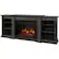 Front. Real Flame - Eliot Grand Electric Fireplace - Antique Gray.
