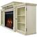 Alt View 12. Real Flame - Tracey Grand Electric Fireplace - Distressed White.